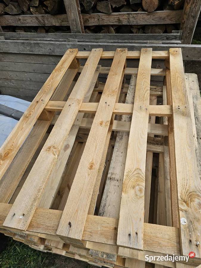 Palety 120x80 wysyłkowe jasne Magazynowanie Białe Błota sprzedam