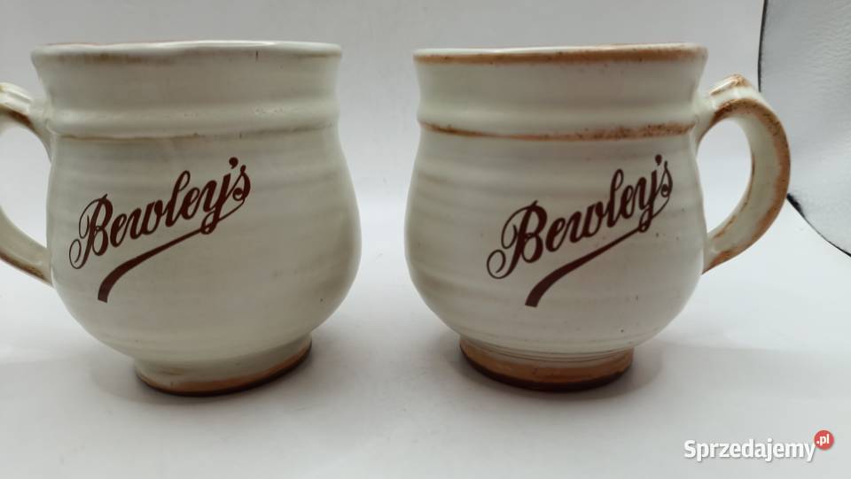 Dwa ceramiczne kubki na kawę Bewleys lubelskie Zamość