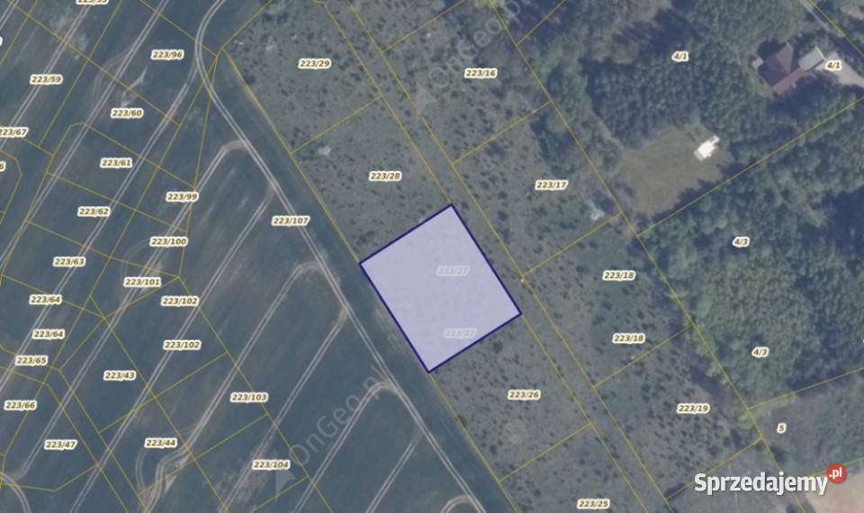 Działka 22327 w miejscowości Warcz