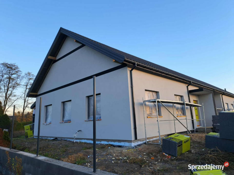 parterowy z garażem wykończenie premium bliźniak Mrowiska