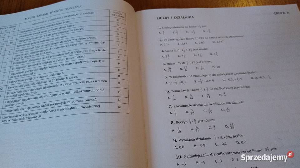 Matematyka 1 sprawdziany klasy pierwszej materiały dla nauczyciela Gdańsk