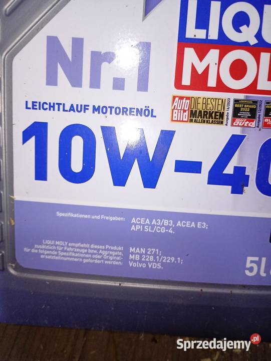 Olej 10w40 kupiony z rynku Niemieckiego Górno