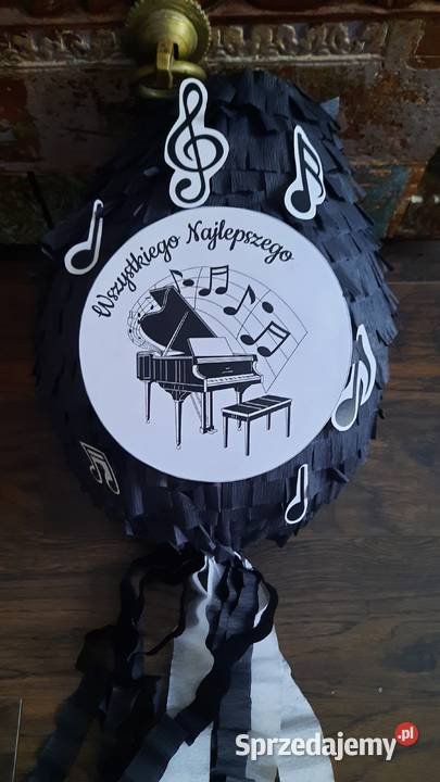 Duza piniata muzyczna pianista nuty śląskie Ruda Śląska