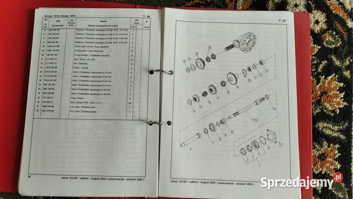 Katalog części zamiennych ciągnik rolniczy Ursus lubelskie Lublin