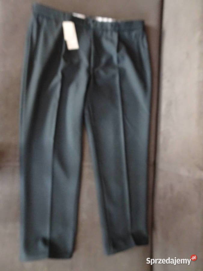grafitowe spodnie garniturowe męskie rozmiar na Odzież codzienna Warszawa