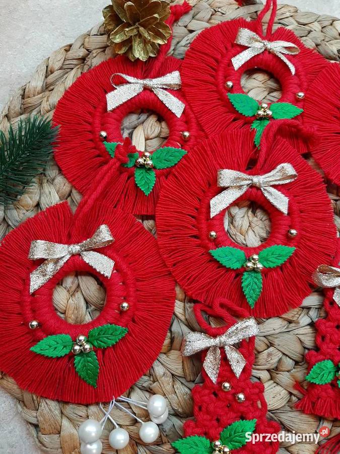 Ozdoby na choinkę 8 święta bombka rękodzieło Bydgoszcz