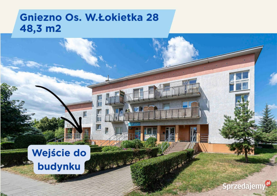2 pokoje z balkonem i piwnicą Gniezno Łokietka Liczba pokoi 2 wielkopolskie sprzedam