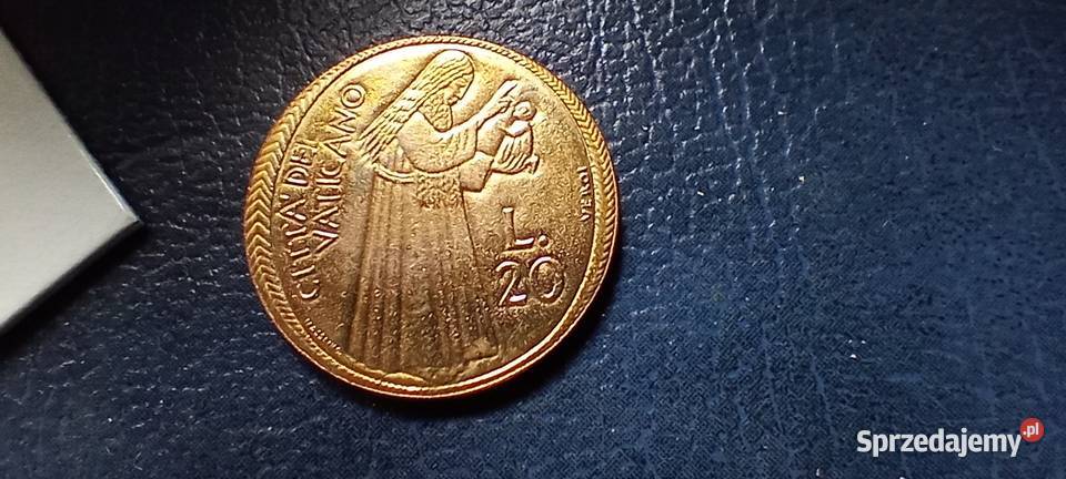 Stare monety 20 lir 1975 Święty Watykan podkarpackie Lesko