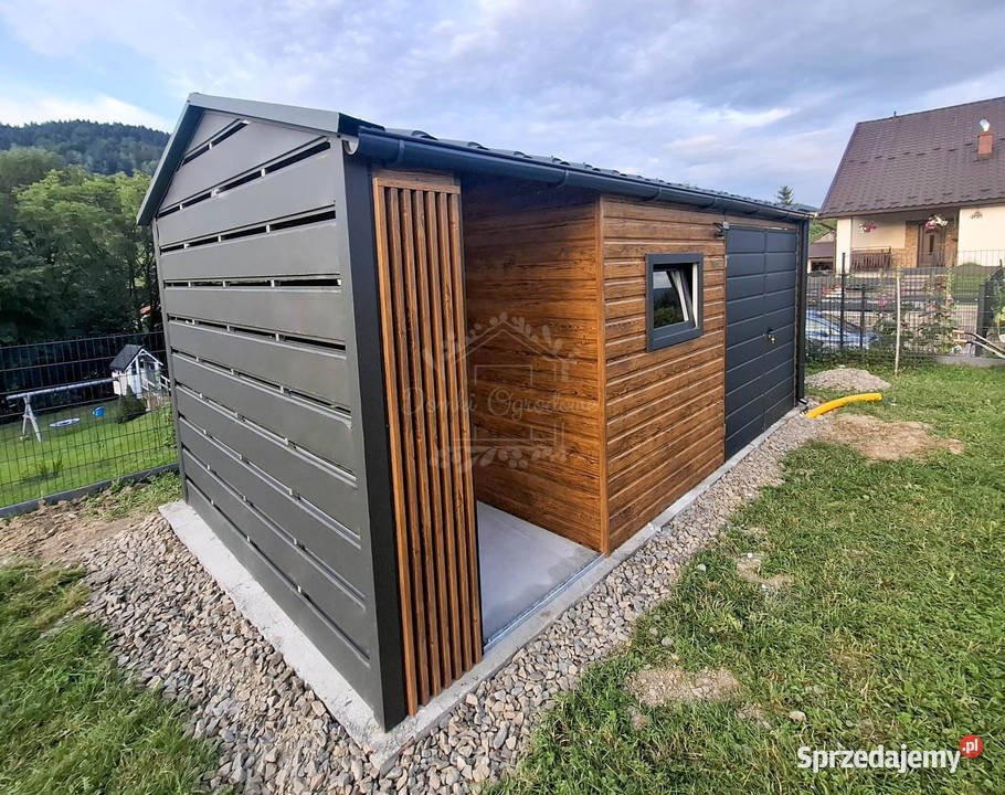 Schowek domek ogrodowy 4x25m wiata drewnopodobny Białogard