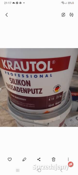 Sprzedam putz silikonowy krautol Biała Niżna