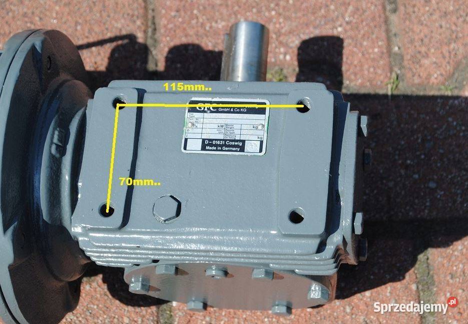 Motoreduktor kątowy 11kw 36obrmin z hamulcem VEM lubuskie Kargowa