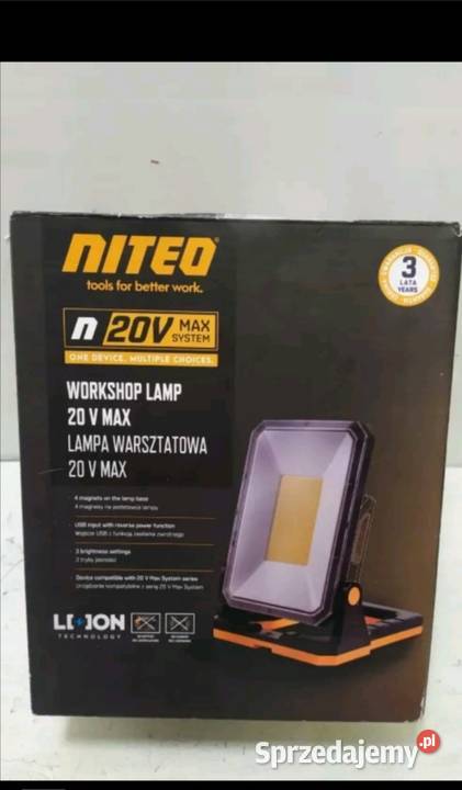 Lampa akumulatorowa 20V Niteo Nowa małopolskie Wieliczka