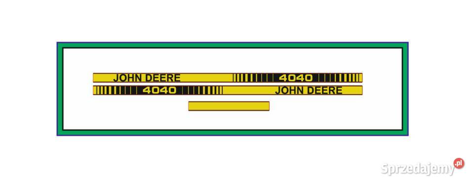 Naklejki na maskę Traktor Ciagnik John Deere Ciechanów
