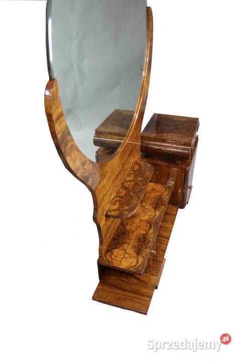 Unikatowa toaletka Art Deco w orzechu renowacji Zielonka sprzedam