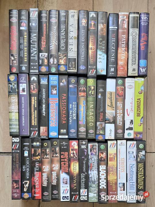 Sprzedam kasety vhs różne gatunki filmowe lektor Koszalin