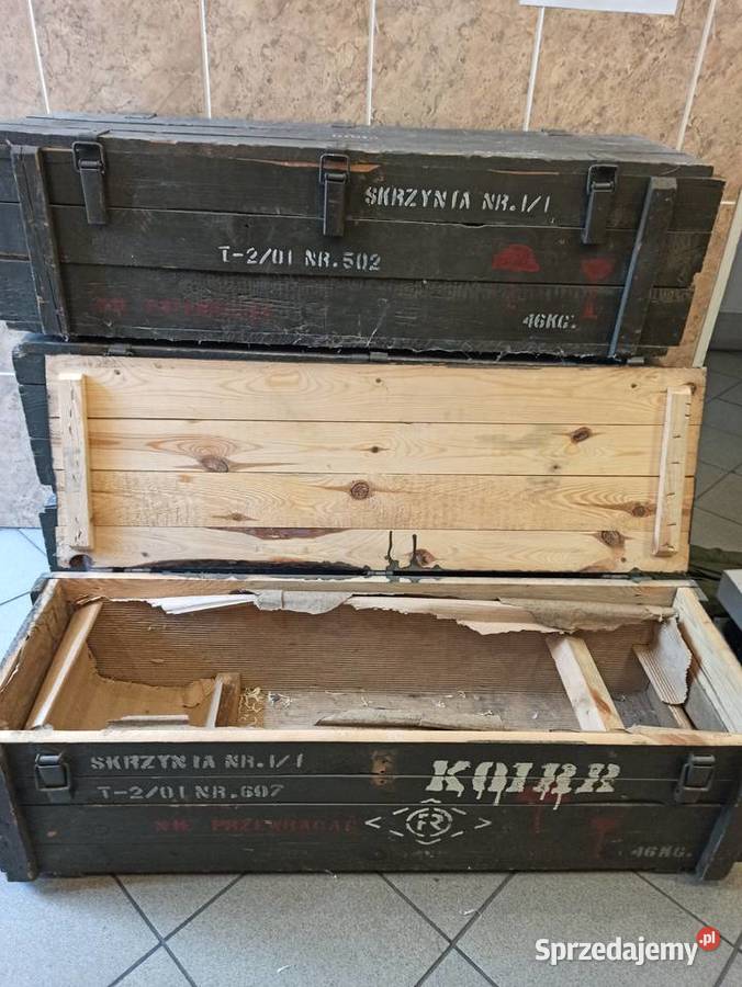 Skrzynia wojskowa drewniana 120 x 41 x 34 długa Militaria łódzkie Skierniewice sprzedam