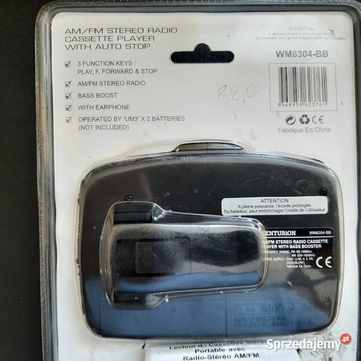Odtwarzacz kaset z radiem FM walkman NOWY Gdynia