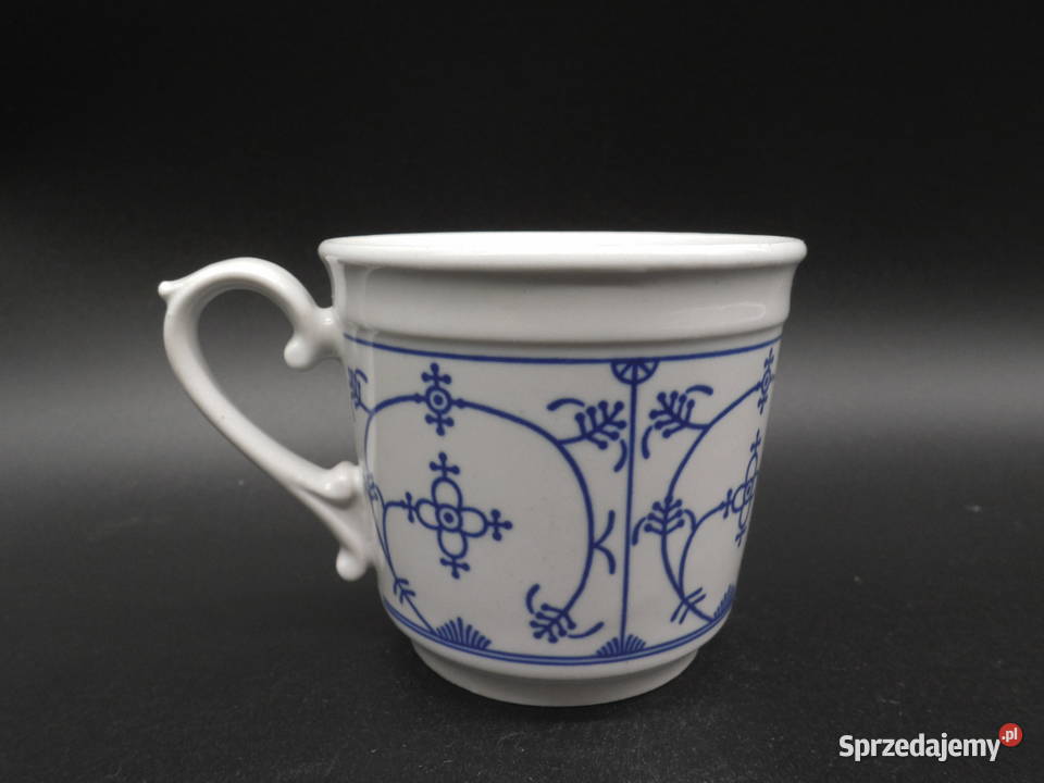 Filiżanka RSLER Echt Kobalt Wzór Słomkowy Porcelana i szkło wielkopolskie Raszków