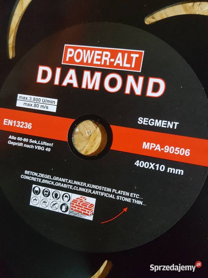 TARCZA DIAMENTOWA 400x254 diamond poweralt wielkopolskie Głogowa