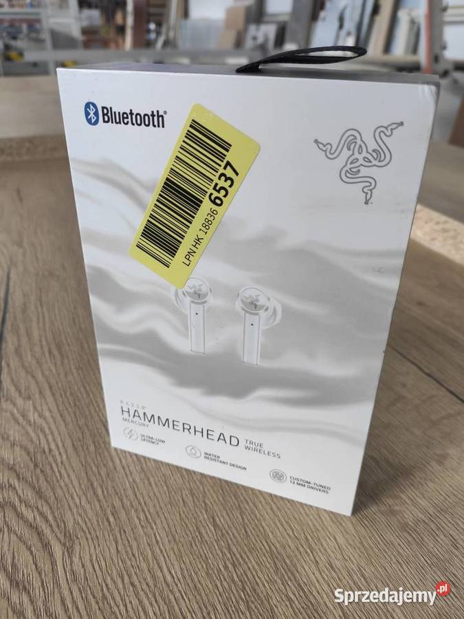 Słuchawki Razer Hammerhead True Wireless Mercury Podwilk