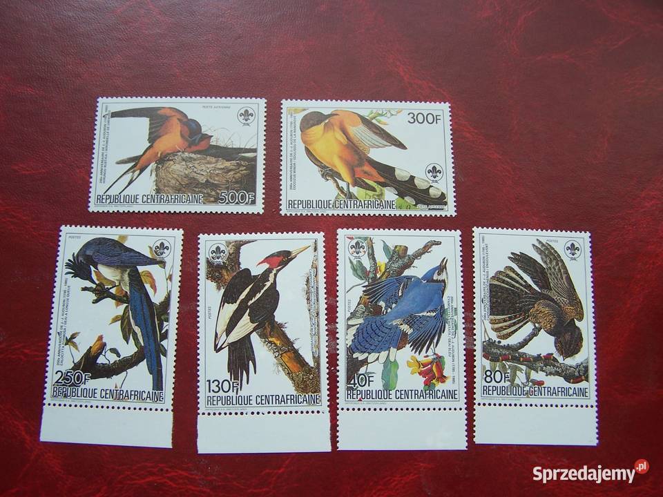 Centralna Afryka 1985 MNH Mi 111419 Fauna Ptaki Tychy