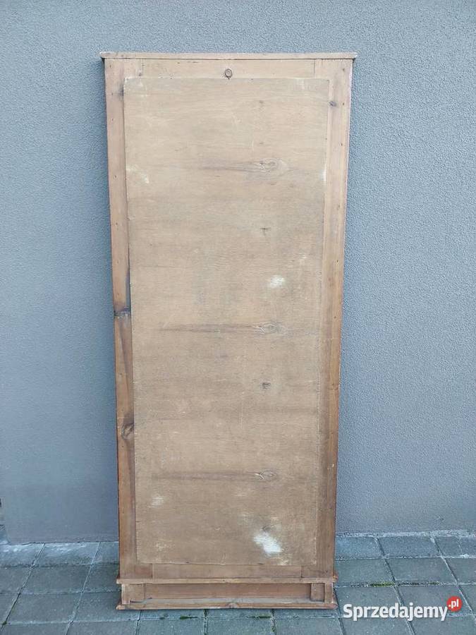 Stare przedwojenne lustro drewniana rama 67x158 pomorskie Tczew
