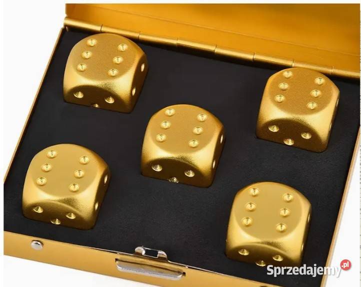 Kolekcjonerski zestaw kości do gry w pudełeczku Warszawa