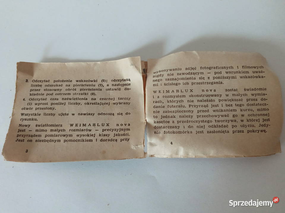 Stary światłomierz WEIMAR LUX NOVA