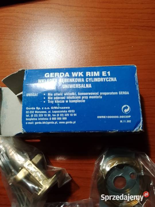 Wkładka bębenkowa GERDA Kielce sprzedam