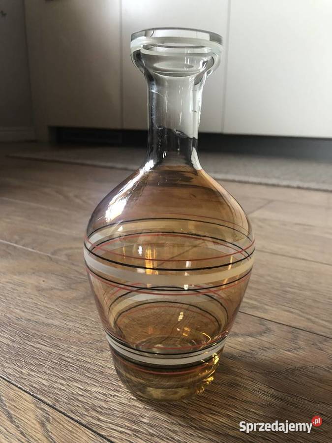 Wazon szklany PRL Ciepielów