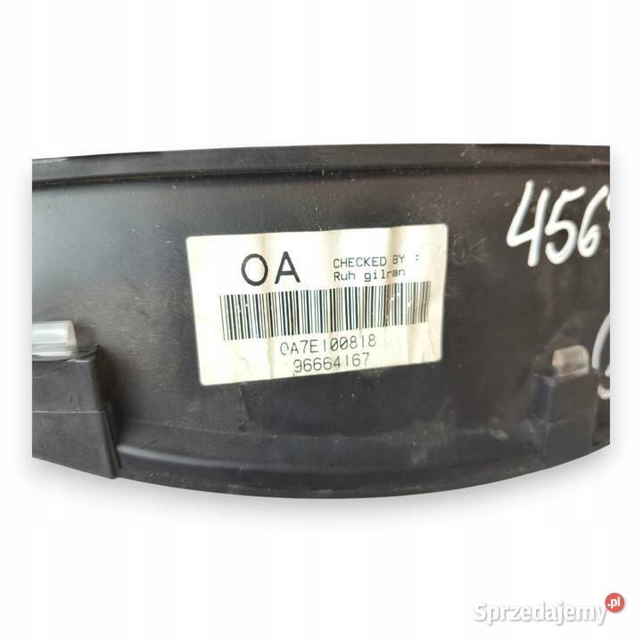 LICZNIK ZEGARY 96664167 Chevrolet Matiz 08 6V lubelskie Chełm