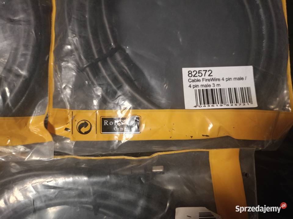 Kable FireWire 6pin6pin 3m i FireWire 4piny Bielsk Podlaski