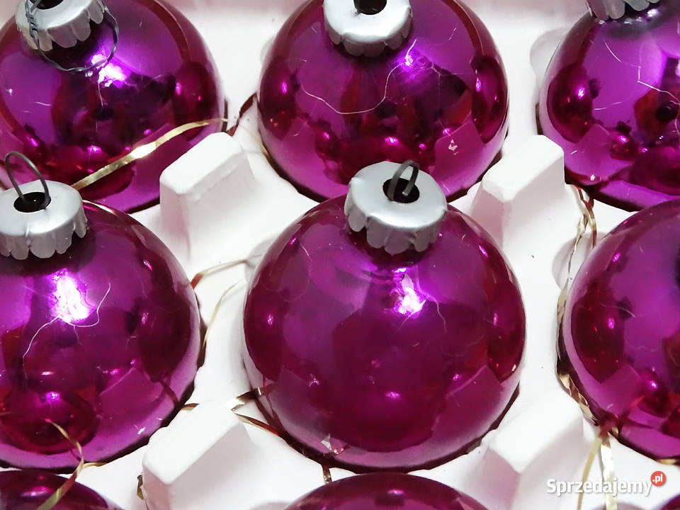 Bombki Choinkowe Szklane Vintage PRL Stare lubelskie Biłgoraj