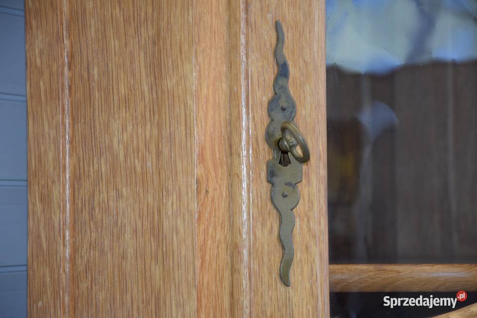 witryna narożna z drewna dębowego nowa Olsztyn