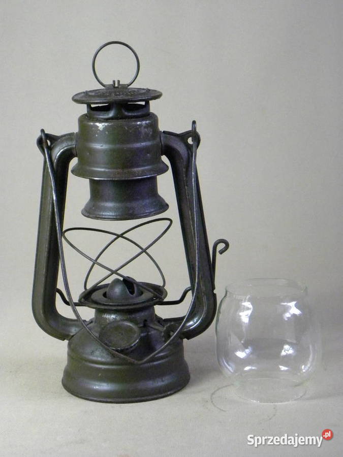 Stara polska wojskowa lampa naftowa Jupiter 1 Antyki dolnośląskie Legnica