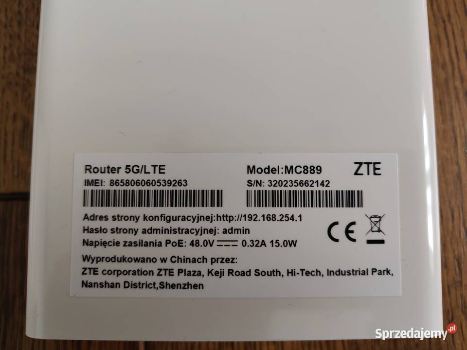 Router modem 5G ZTE MC889 bezprzewodowy Internet i komunikacja
