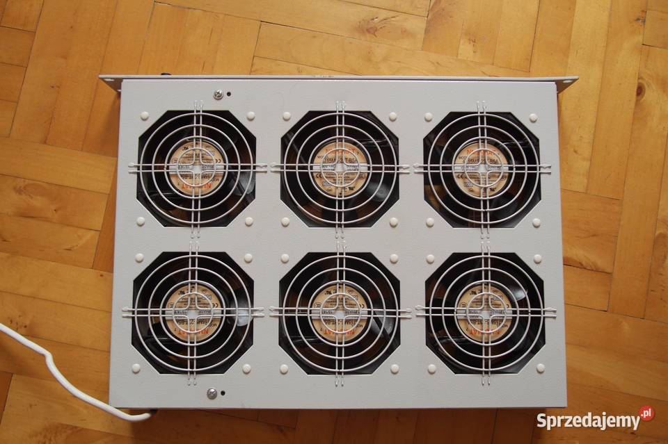 Panel wentylacyjny ZPAS Rack 19 6 wentylatorów mazowieckie Wólka Brzózka