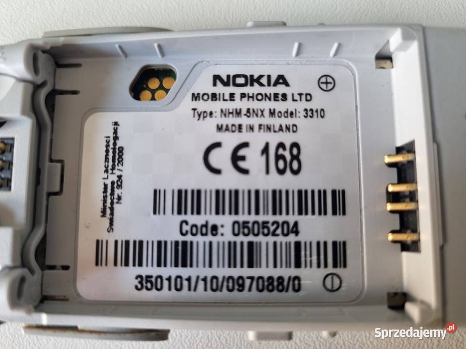 NOKIA 3310 Orginał Made in Finland pomorskie Solnica sprzedam