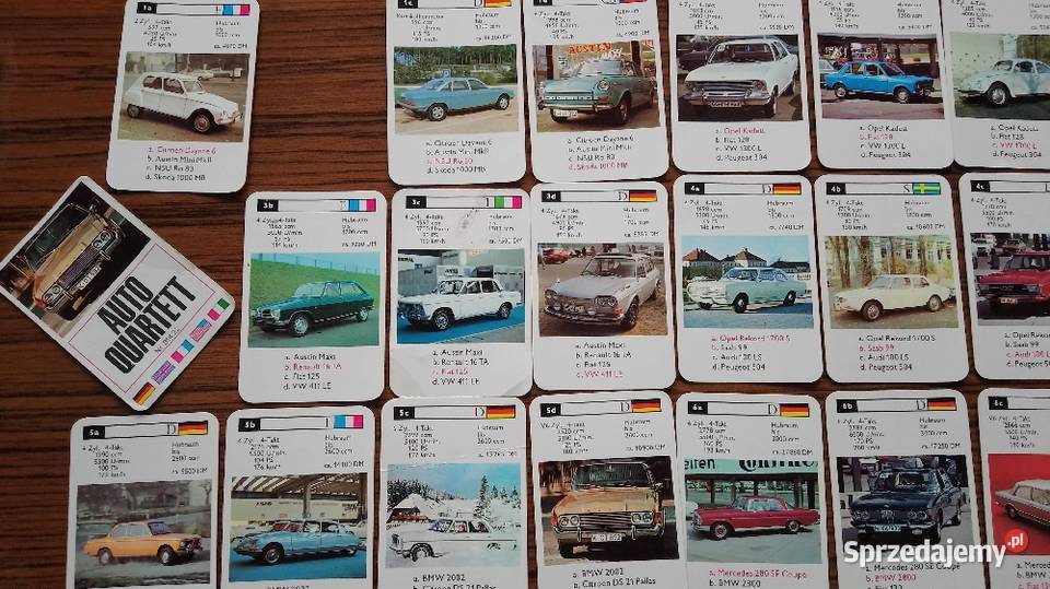 Karty samochodowe Auto Quartett Nakło nad Notecią