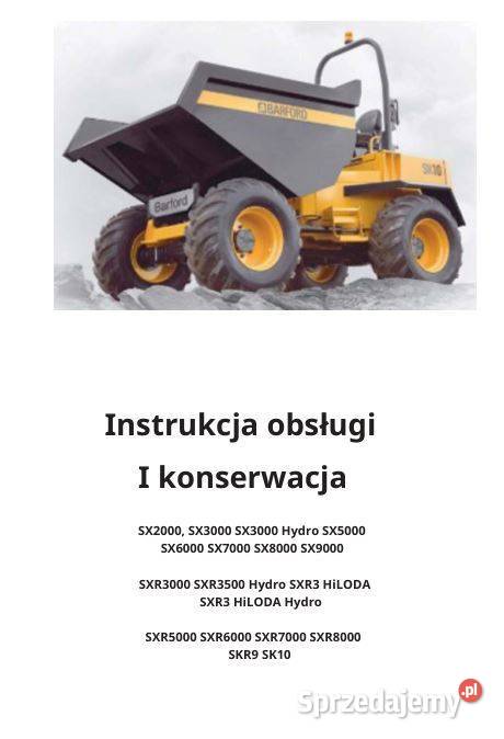 Barford SX8000 SX9000 SXR3000 SXR3500 instrukcja motoryzacja, transport Kielce