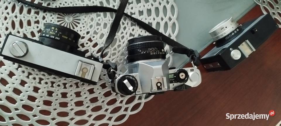 Aparat zestaw Pentax MG Vilia Cmena Smena Wolsztyn