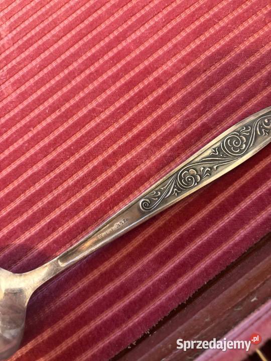 Zestaw zabytkowych sztućców w oryginalnym Stegna