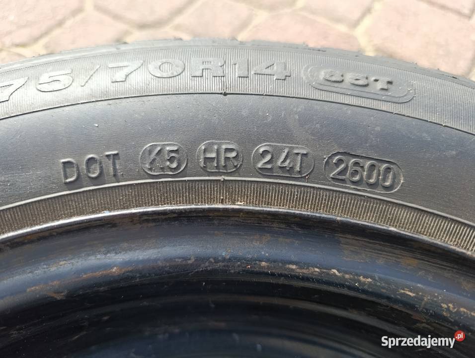 Sprzedam kompletne koło zapasowe do samochodów Samochodowe