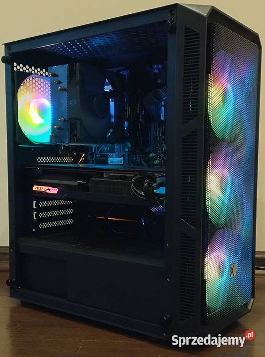 Komputer gamingowy RX 5700 XT Ryzen 5 3600 16GB Liczba rdzeni procesora 6 sprzedam