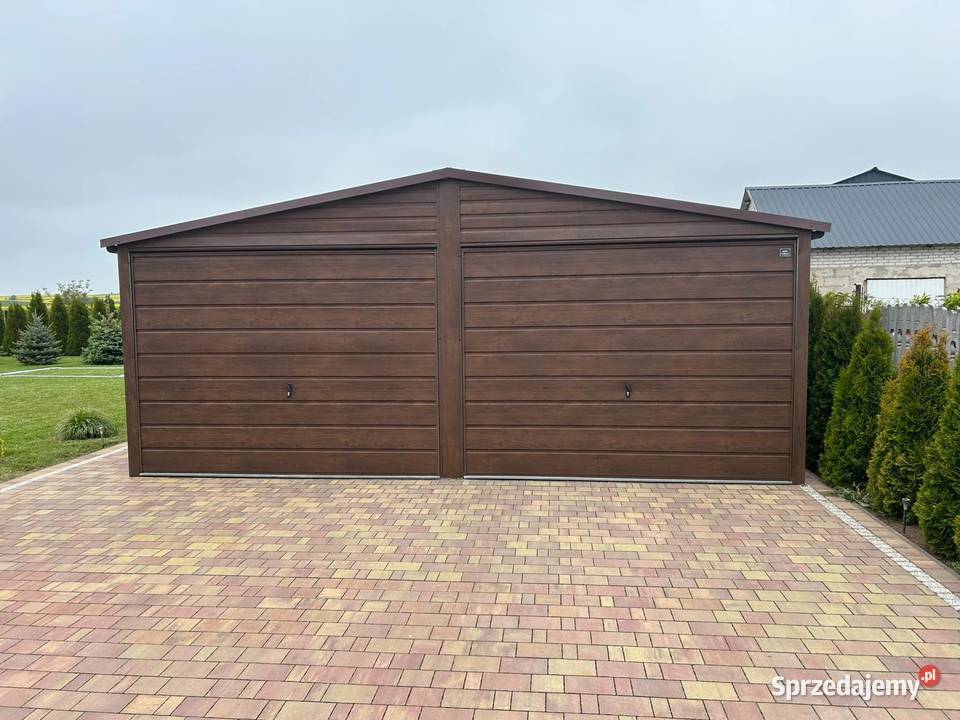 Garaż Blaszany dwustanowiskowy dwuspadowy 6x6 Opole