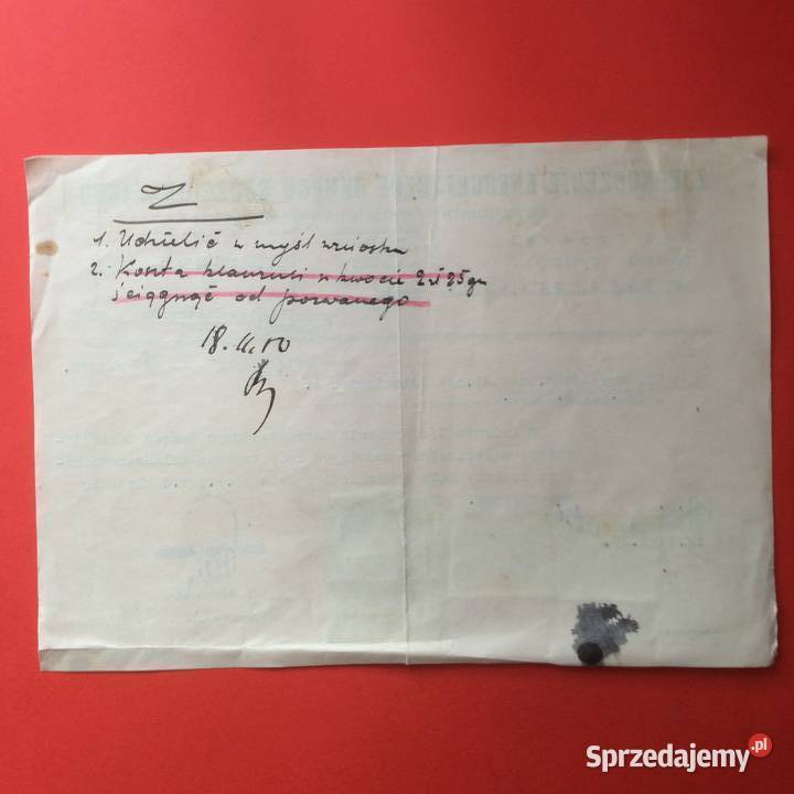 1703 Pismo Do Sądu W Nowogardzie Szczecin