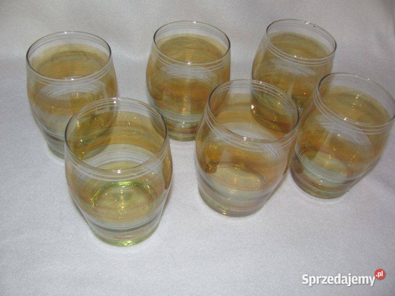 szklanki literatki miodowe z PRL u 6 Zamość