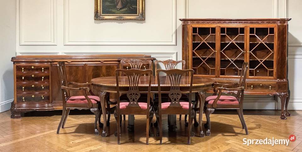 Reprezentacyjny zestaw jadalniany styl angielski zachodniopomorskie Budno