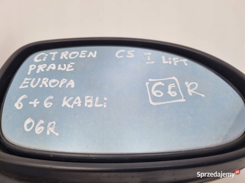 LUSTERKO Citroen C5 I 0108r PRAWE PASAŻERA 66 12 osobowe Lusterka zewnętrzne lubelskie Chełm