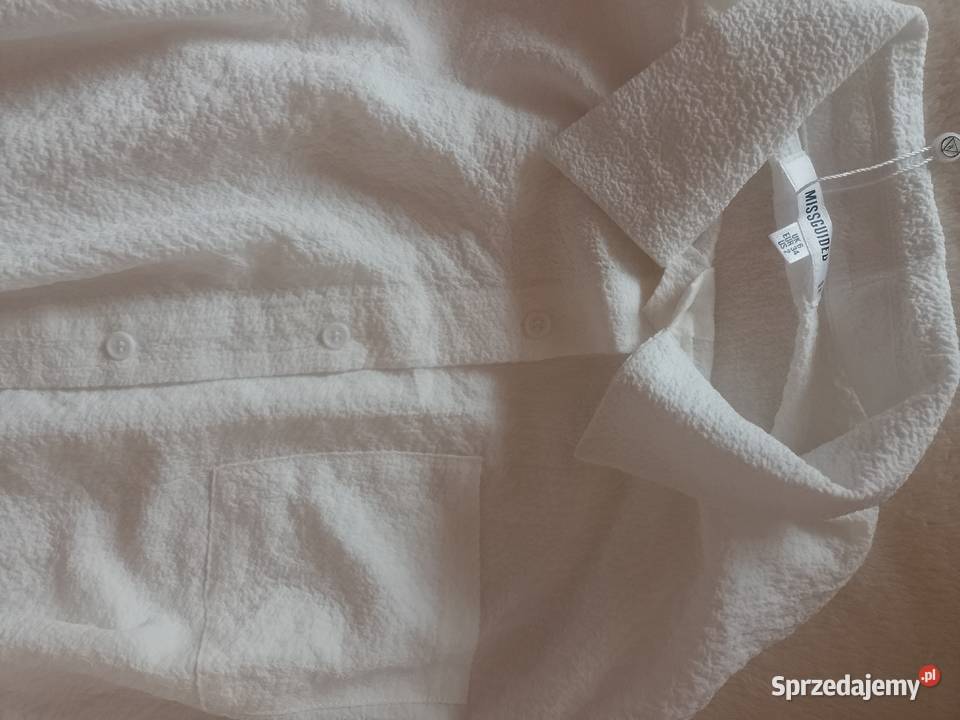 LXL Missguided Biała koszula biznesowa z Londynu małopolskie Kraków